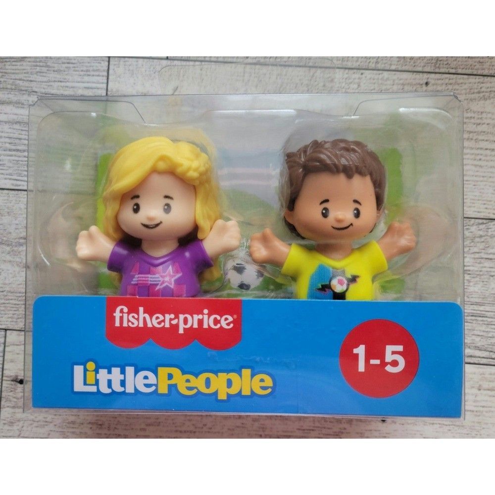 🎉 SALAH & BECCA FISHER-PRICE Girl & Boy Soccer Player - Picture 3 of 3